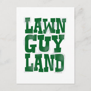 Lawn Guy Land Postcard