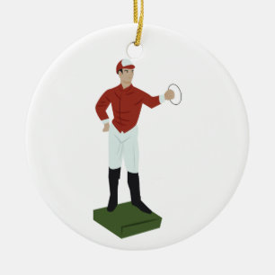 Lawn Jockey Ceramic Tree Decoration