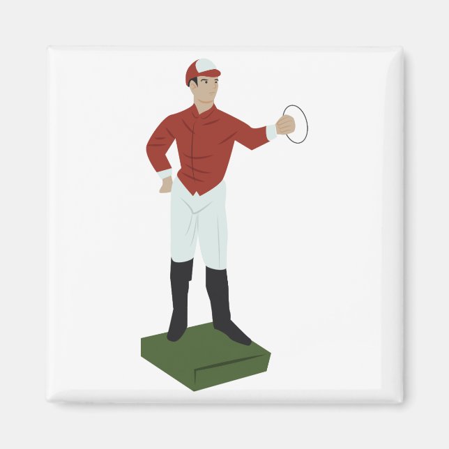 Lawn Jockey Magnet (Front)