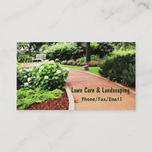 Lawn & Landscaping Business Card (Front)