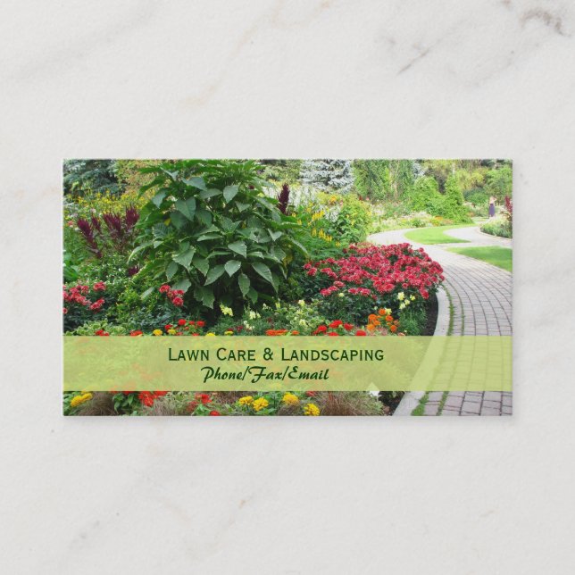 Lawn & Landscaping Business Card (Front)