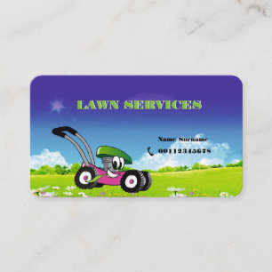 lawn maintenance business card