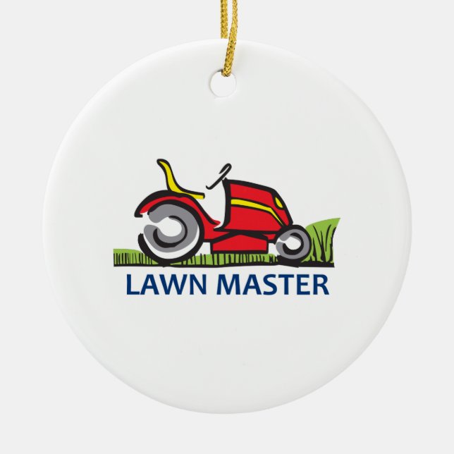 LAWN MAINTENANCE CERAMIC TREE DECORATION (Front)