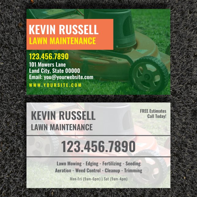 Lawn Maintenance Professional Contact Card (Creator Uploaded)