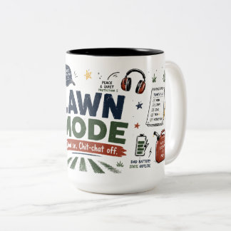 Lawn Mode Dad On Chit Chat Off Funny Mug