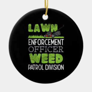 Lawn Mower Ceramic Tree Decoration