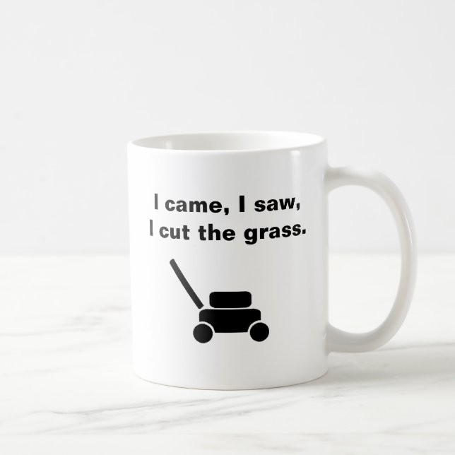 Lawn Mower Coffee Mug (Right)