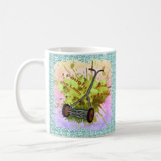 Lawn Mower Dad   mug (Left)