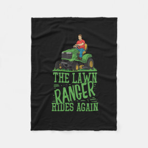 Lawn Mower Fleece Blanket