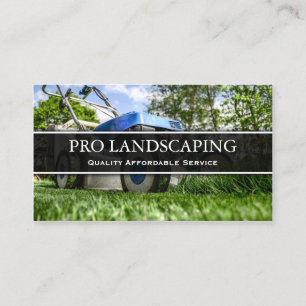 Lawn Mower Gardener / Landscaping Business Card