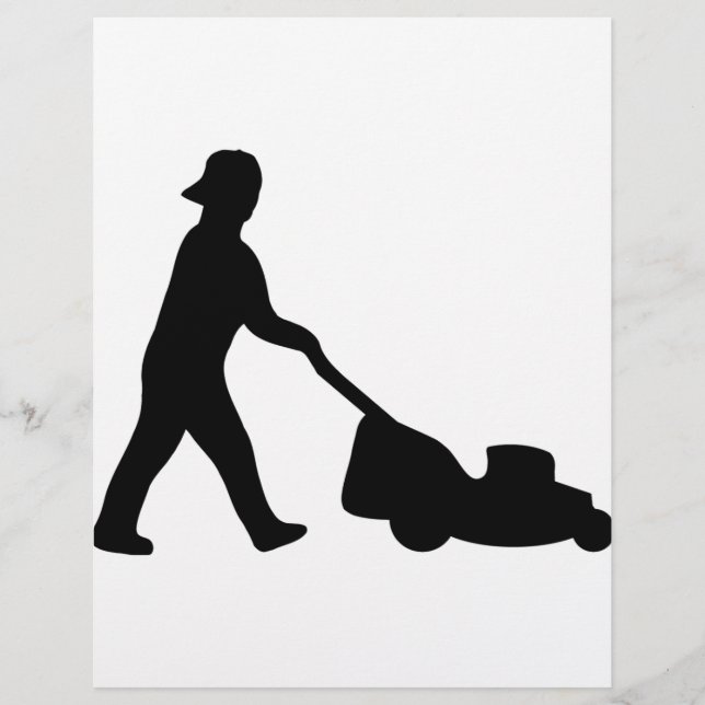 lawn mower icon flyer (Front)