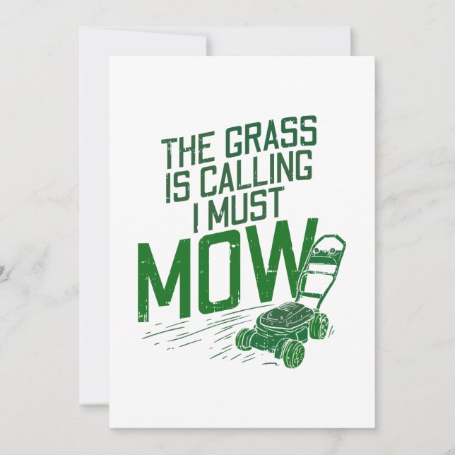 Lawn Mower Invitation (Front)