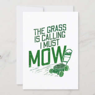 Lawn Mower Invitation