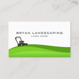 Lawn Mower - Landscaping Business Card