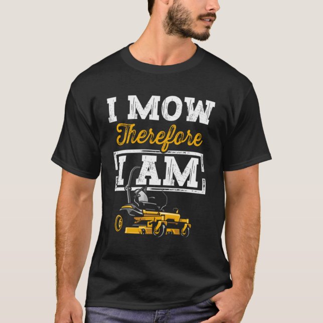 Lawn Mower Lawn Mowing Landscaping Landscaper T-Shirt (Front)