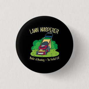 Lawn Mower - Lawn Whisperer 3 Cm Round Badge