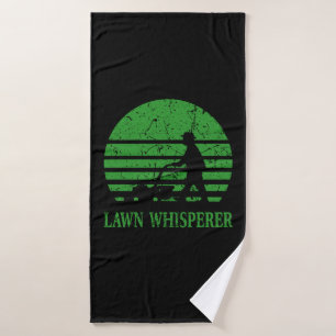 Lawn Mower Lawn Whisperer Gardener Gift Bath Towel