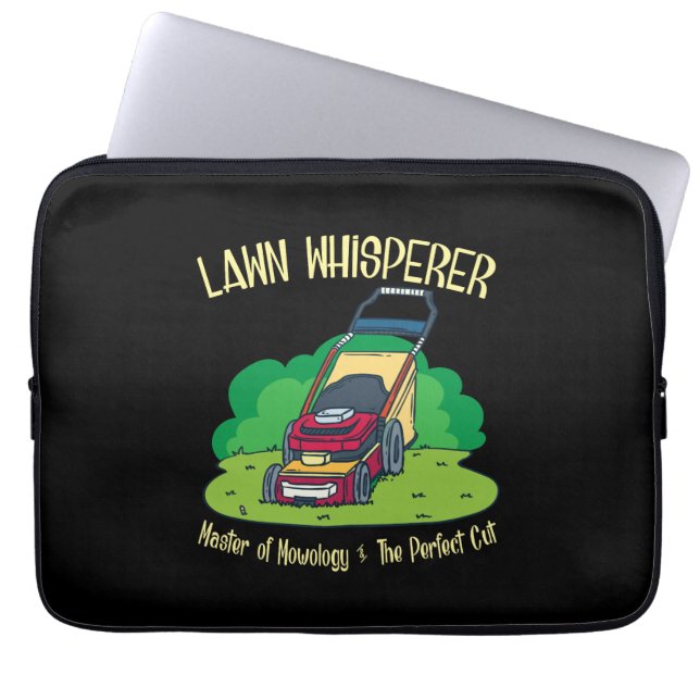 Lawn Mower - Lawn Whisperer Laptop Sleeve (Front)