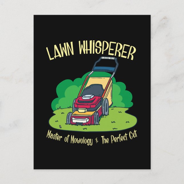 Lawn Mower - Lawn Whisperer Postcard (Front)