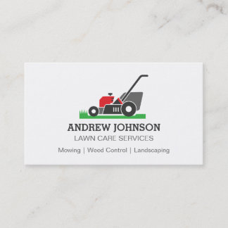 Lawn Mower Logo, Lawn Mowing Business Card
