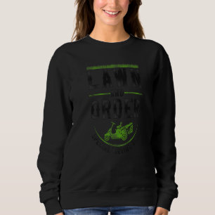 Lawn Mower Mowing Dad Father Landscaper Vintage Tr Sweatshirt
