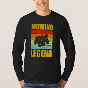 Lawn Mower Mowing Legend Vintage Yard Work Lawn Tr T-Shirt