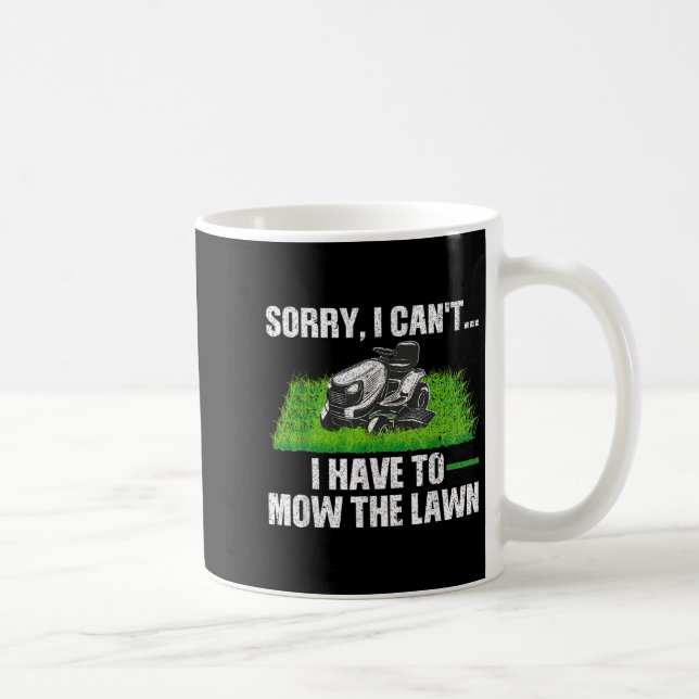 Lawn Mower Novelty For Men Women Kids Landscaper L Coffee Mug (Right)