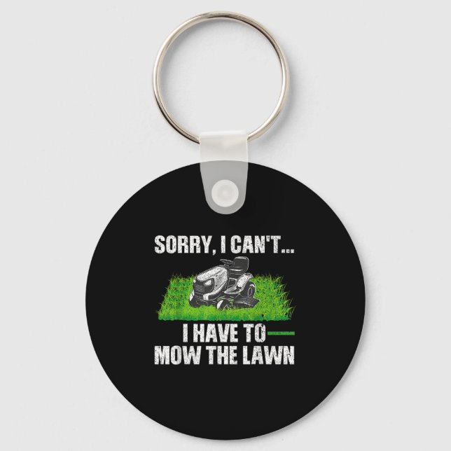 Lawn Mower Novelty For Men Women Kids Landscaper L Key Ring (Front)