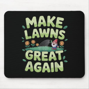 Lawn Mower Novelty For Men Women Kids Landscaper L Mouse Mat