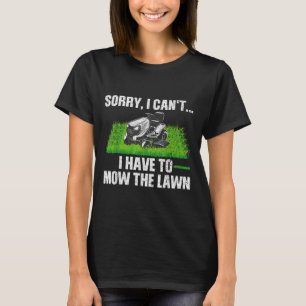 Lawn Mower Novelty For Men Women Kids Landscaper L T-Shirt