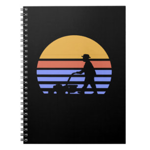Lawn Mower Retro Notebook