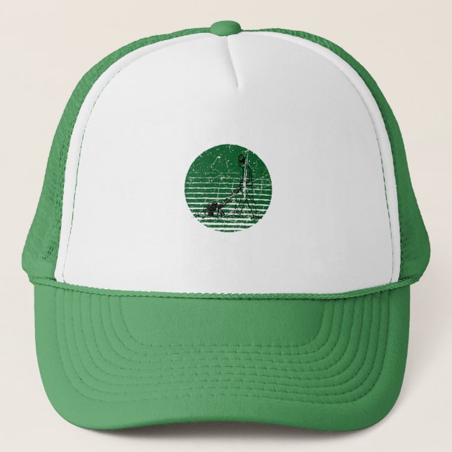 Lawn Mower Retro Trucker Hat (Front)