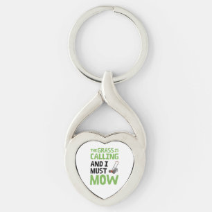 Lawn Mower - The Grass Is Calling and I Must Mow Key Ring