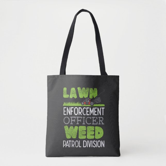 Lawn Mower Tote Bag (Front)