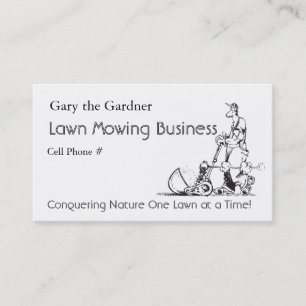 Lawn Mowing Business Appointment Card