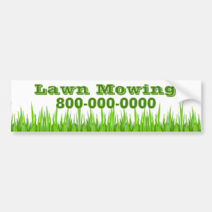 Lawn Mowing Business Bumper Sticker