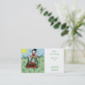 Lawn Mowing Business Card (Standing Front)
