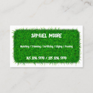 Lawn Mowing Business Card