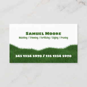 Lawn Mowing Business Card