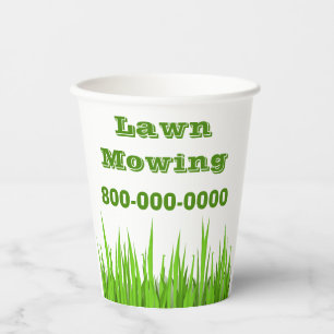 Lawn Mowing Business Paper Cups