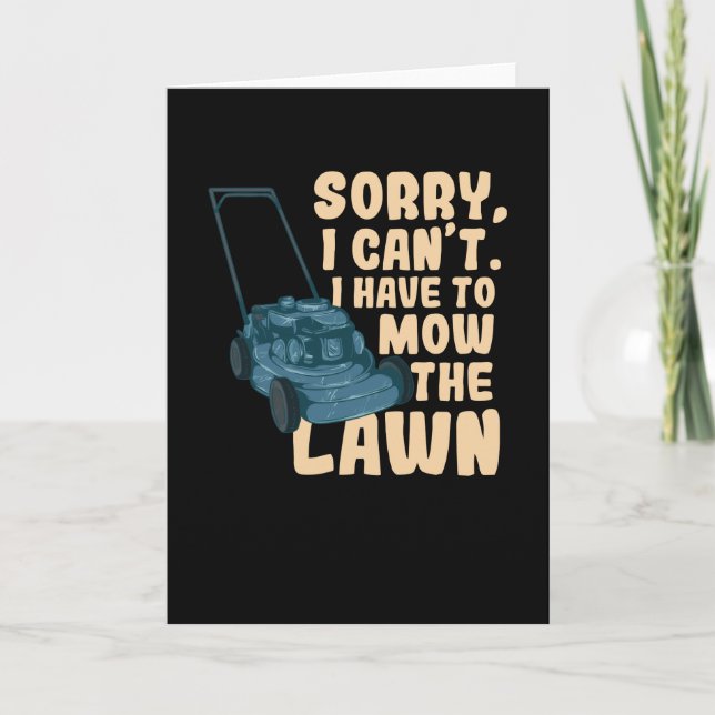 Lawn Mowing Card (Front)