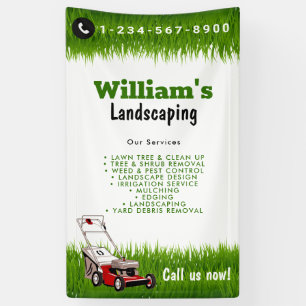 Lawn Mowing Cutting Services, Lawn Care Banner