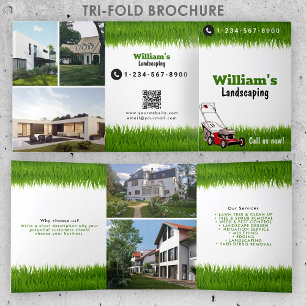 Lawn Mowing Cutting Services, Lawn Care Brochure