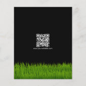 Lawn Mowing Cutting Services, Lawn Care Gold Logo Flyer (Back)