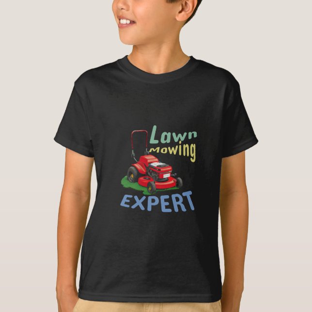 Lawn Mowing Expert  T-Shirt (Front)