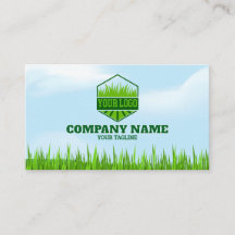 Lawn Mowing Gardener and Maintenance Business Card