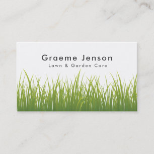 Lawn Mowing Gardening Grass Business Card
