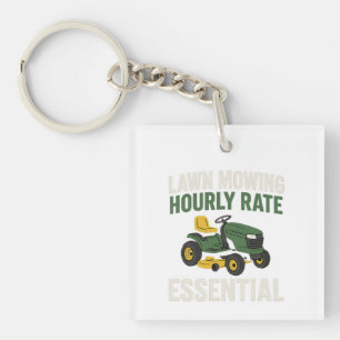 Lawn Mowing Hourly Rate Essential Key Ring