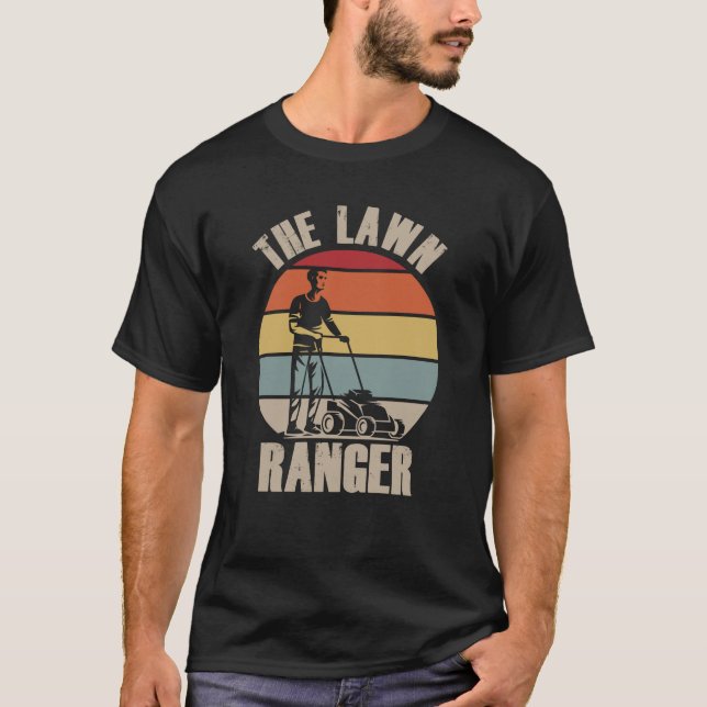 Lawn Mowing Humour Landscaper Funny Janitor T-Shirt (Front)