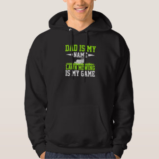 Lawn Mowing Is My Game Lawn Mower Lawn Mowing Hoodie